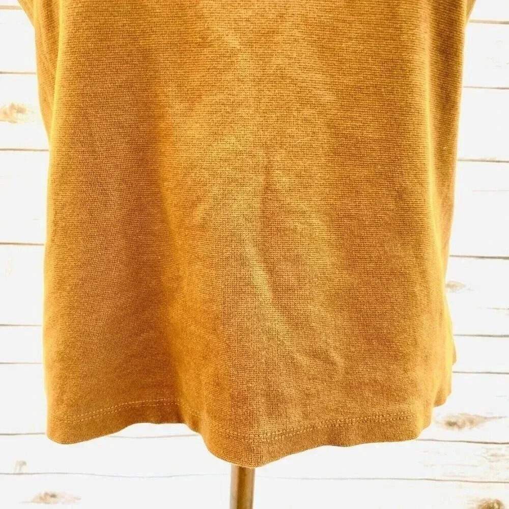 RUBY RD. Women Sleeveless Pullover Round Neck Brown Stretchy Shirt Top Size PM - Picture 3 of 12